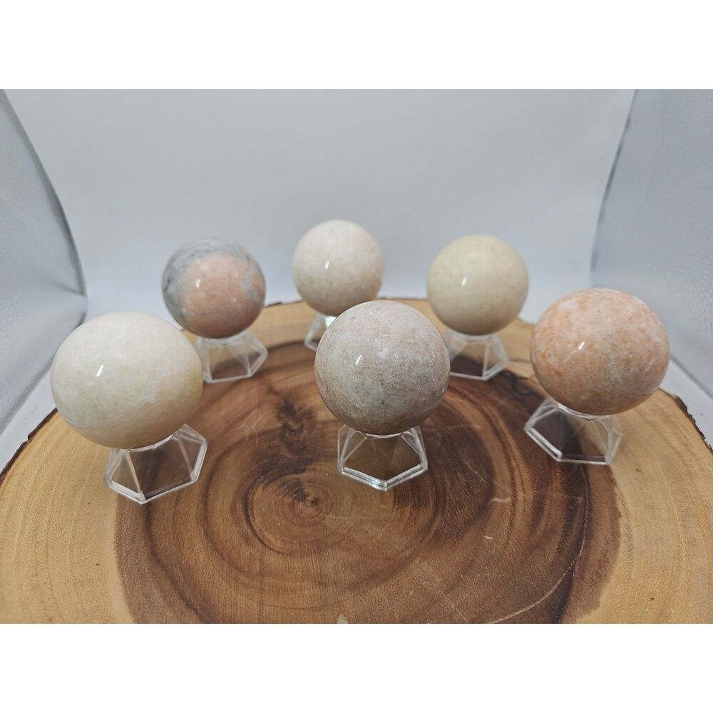 Quartz Crystal Sphere 50mm 1 Each Sandstone - CrystalCloud Company - Quartz Crys